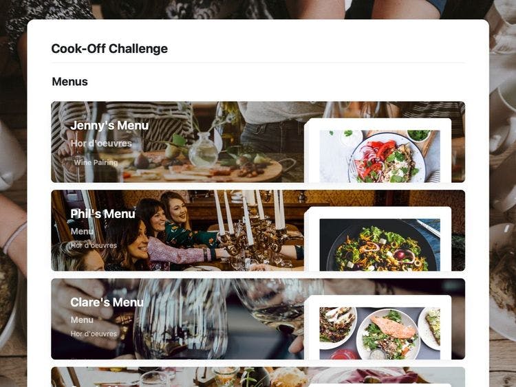 Craft Free Template: free Cook Off Challenge Template 