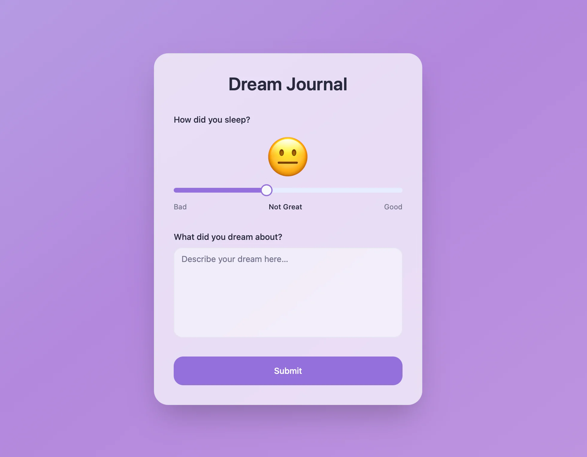 Dream Journal screenshot 2