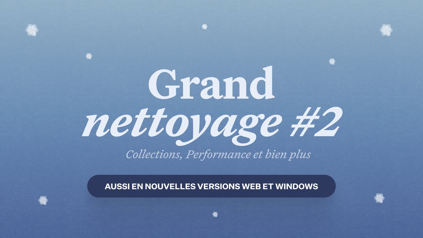 Mise à jour Craft – Des améliorations partout – Collections, Web et Windows !