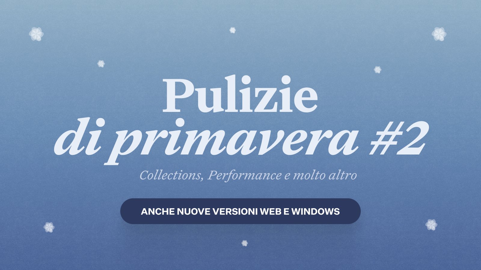Craft update - Miglioramenti su tutti i fronti – Collezioni, Web e Windows!