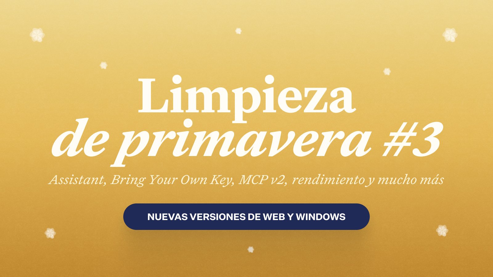 Publicación del blog de Craft: Actualización de Craft - Asistente más flexible, Bring Your Own Key, MCP v2 y mejoras de rendimiento
