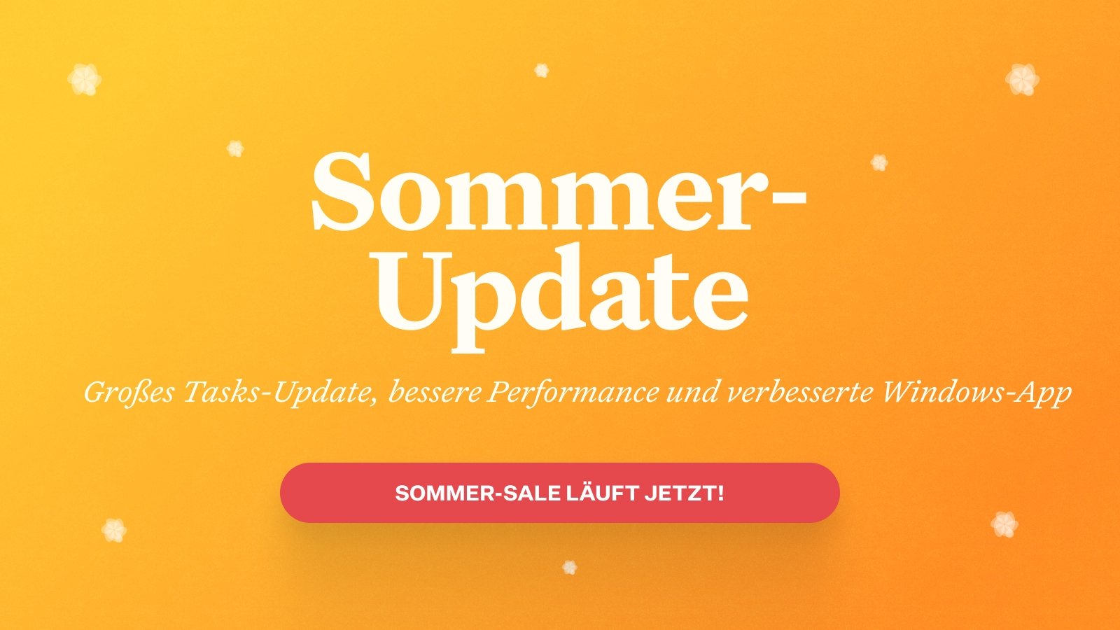 Craft Neuigkeiten: Craft Update - Sommer-Sale, großes Tasks-Update, bessere Performance und verbesserte Windows-App