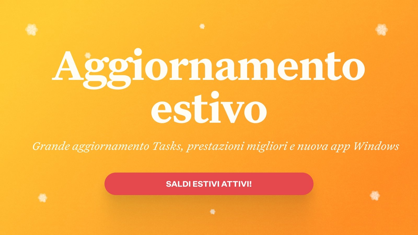 Novità Craft: Aggiornamento - Saldi Estivi, importanti novità per le Attività, miglioramenti delle prestazioni e app per Windows migliorata!