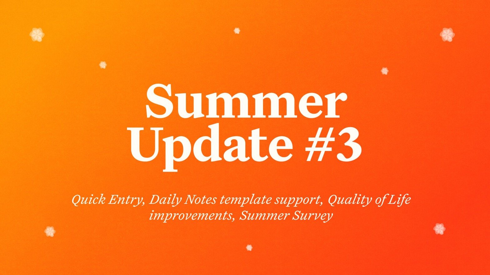 Craft Update - Quick Entry, Daily Notes template support, Quality of Life improvements