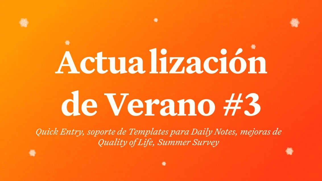 Publicación del blog de Craft: Craft - Quick Entry, soporte de Templates para Daily Notes, mejoras de calidad de vida