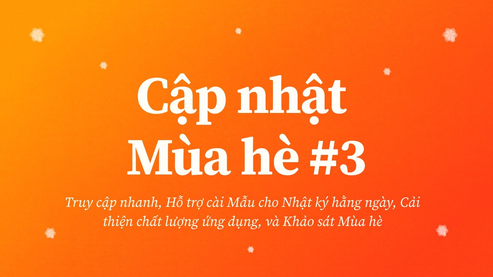 Bài viết blog Craft: Cập nhật Craft - Truy cập nhanh, Hỗ trợ cài đặt Mẫu cho Nhật ký hằng ngày, cải tiến chất lượng cuộc sống, cải thiện hiệu năng.