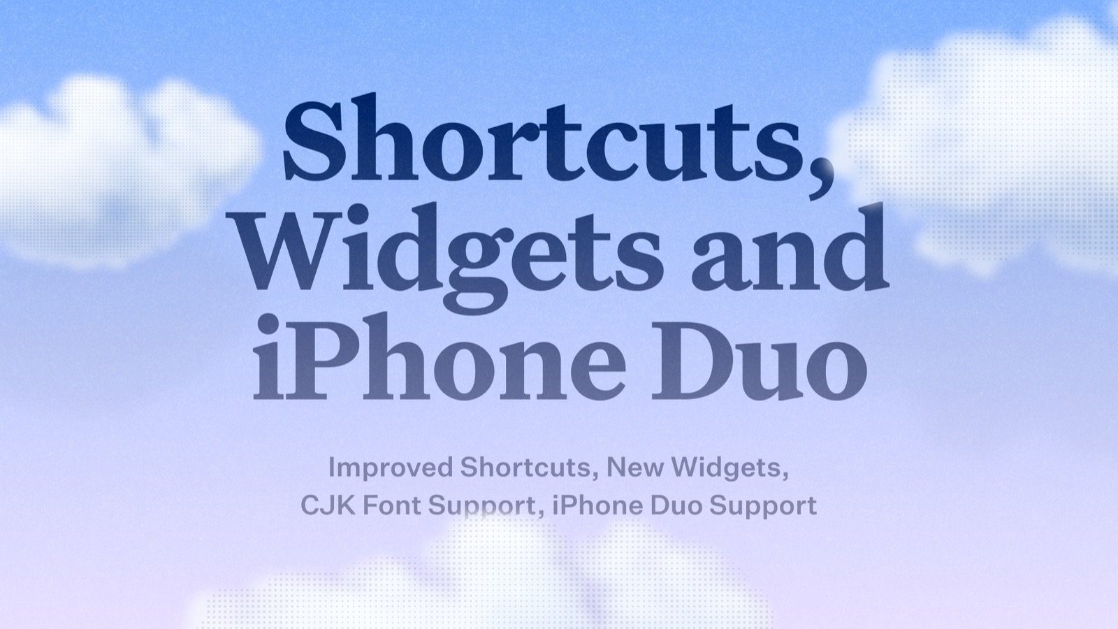 Craft Update – Shortcuts, Widgets, Localization and more powerful Plus tier