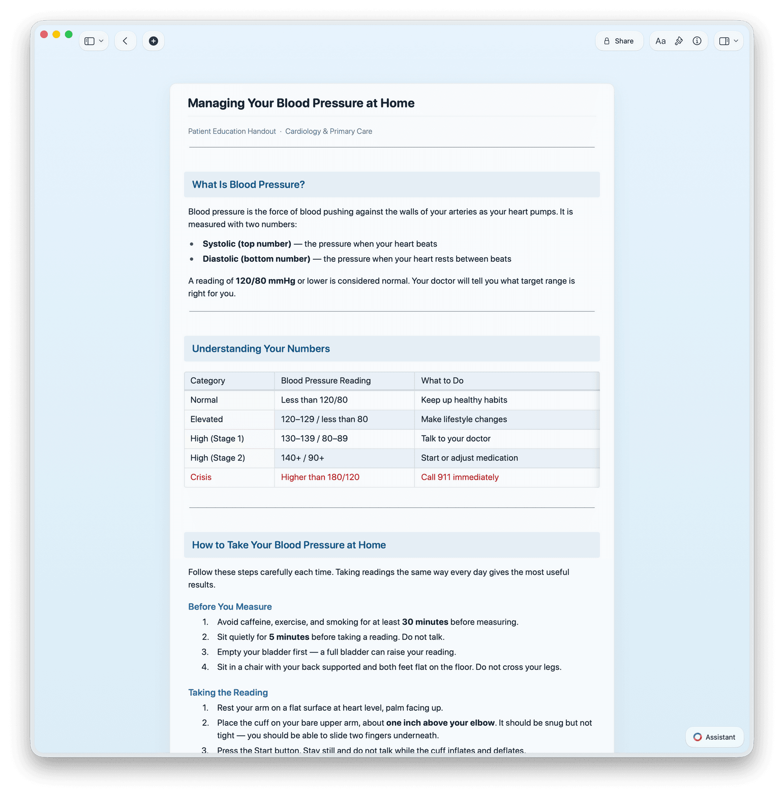 Escribe materiales educativos que los pacientes entienden