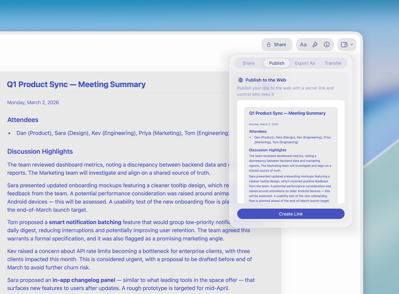 Updates investors read and remember