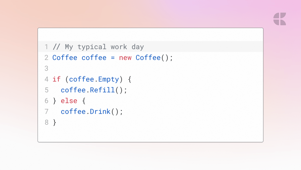 An example of Syntax Highlighting in Craft's Code Editor
