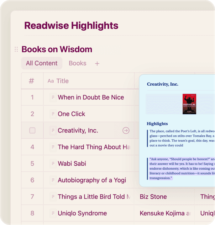 Readwise Highlights Mobile background