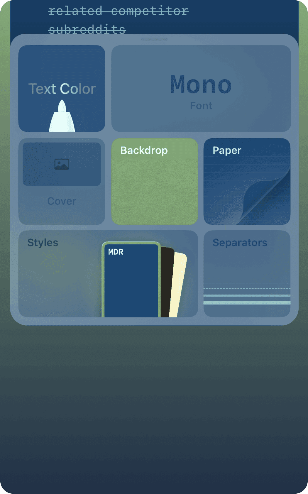 Styling Feature Grid background