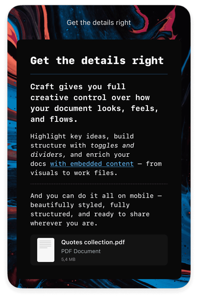 Glow theme preview