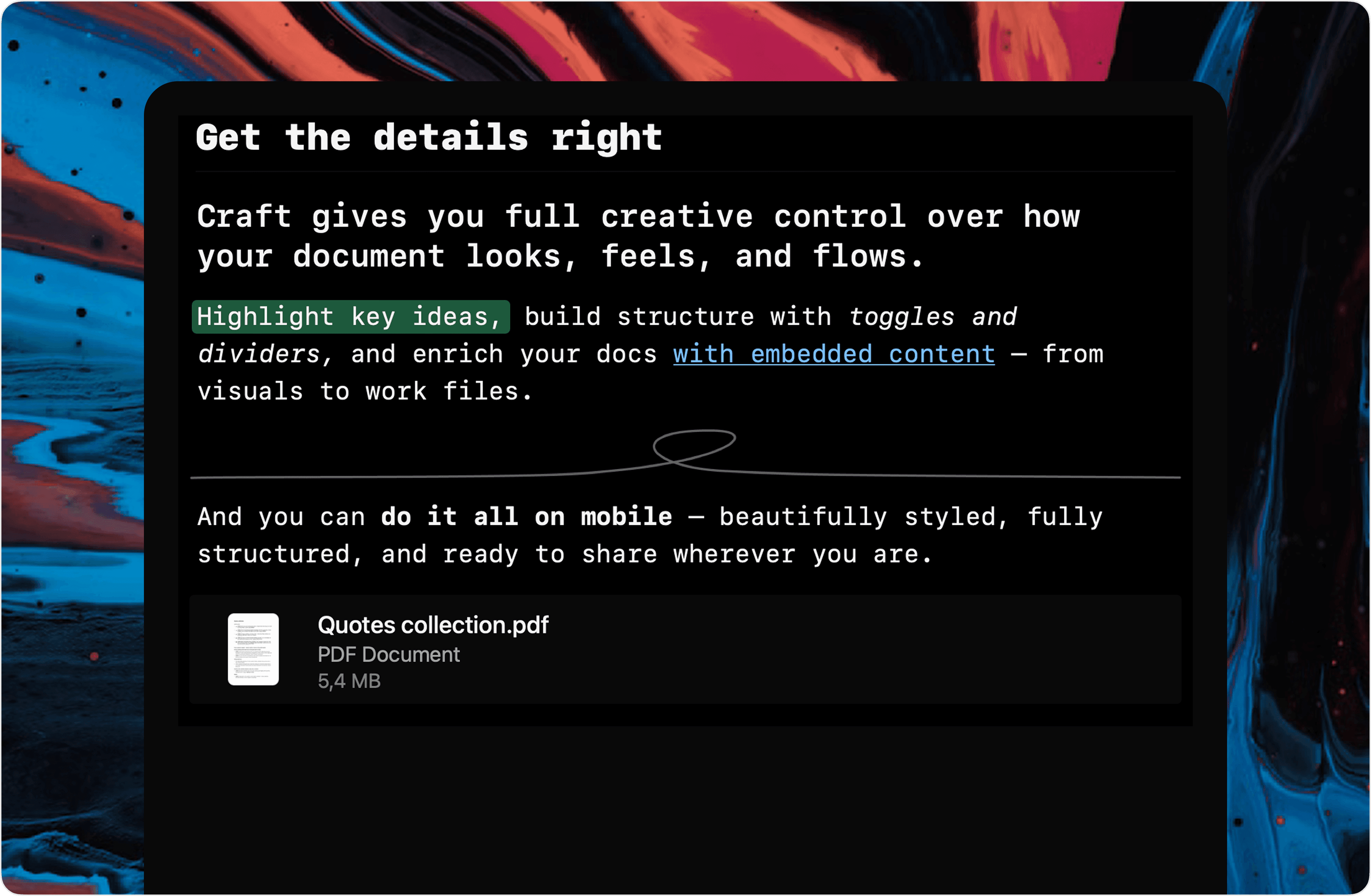 Glow theme preview