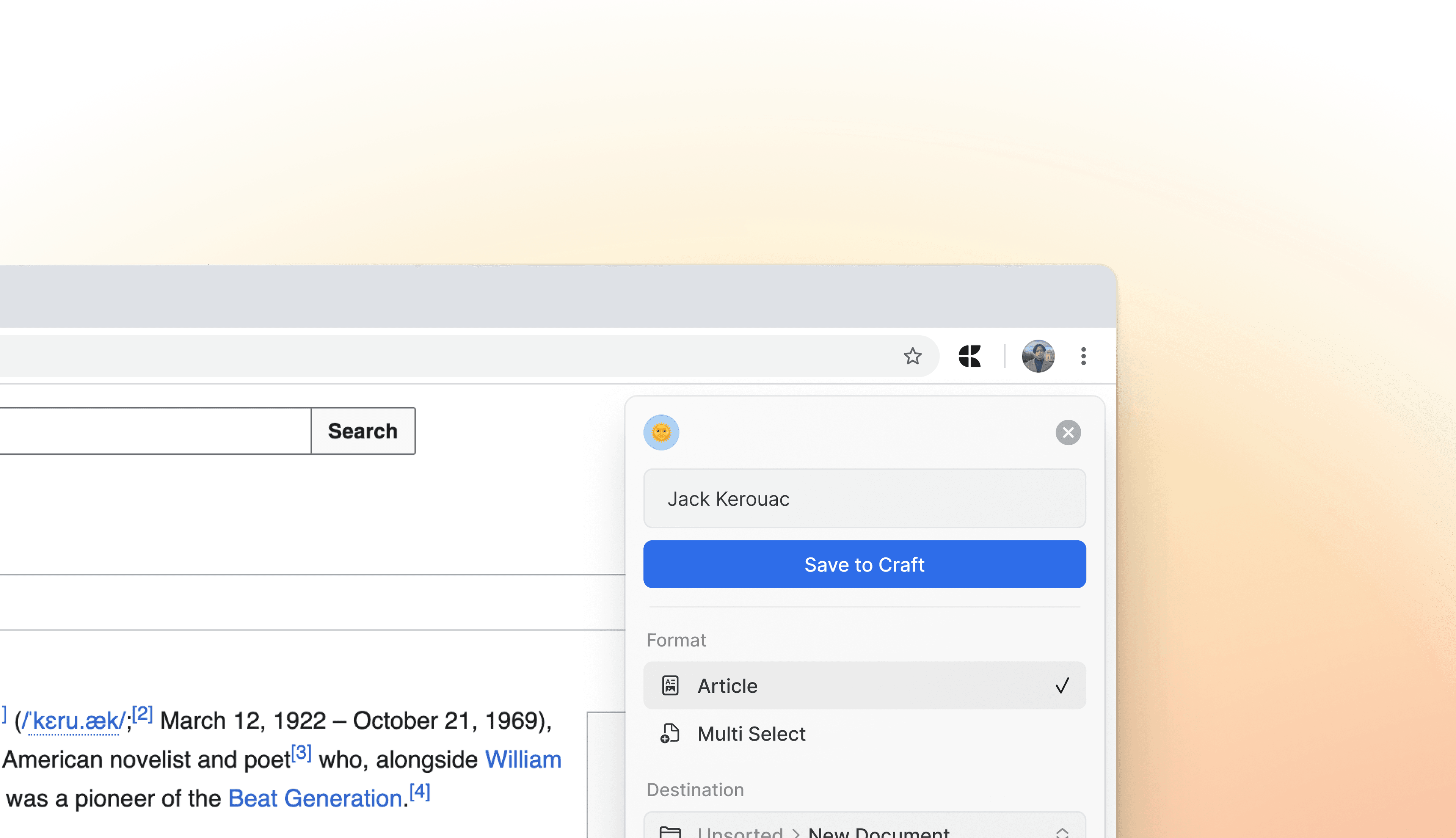Craft Web Clipper image