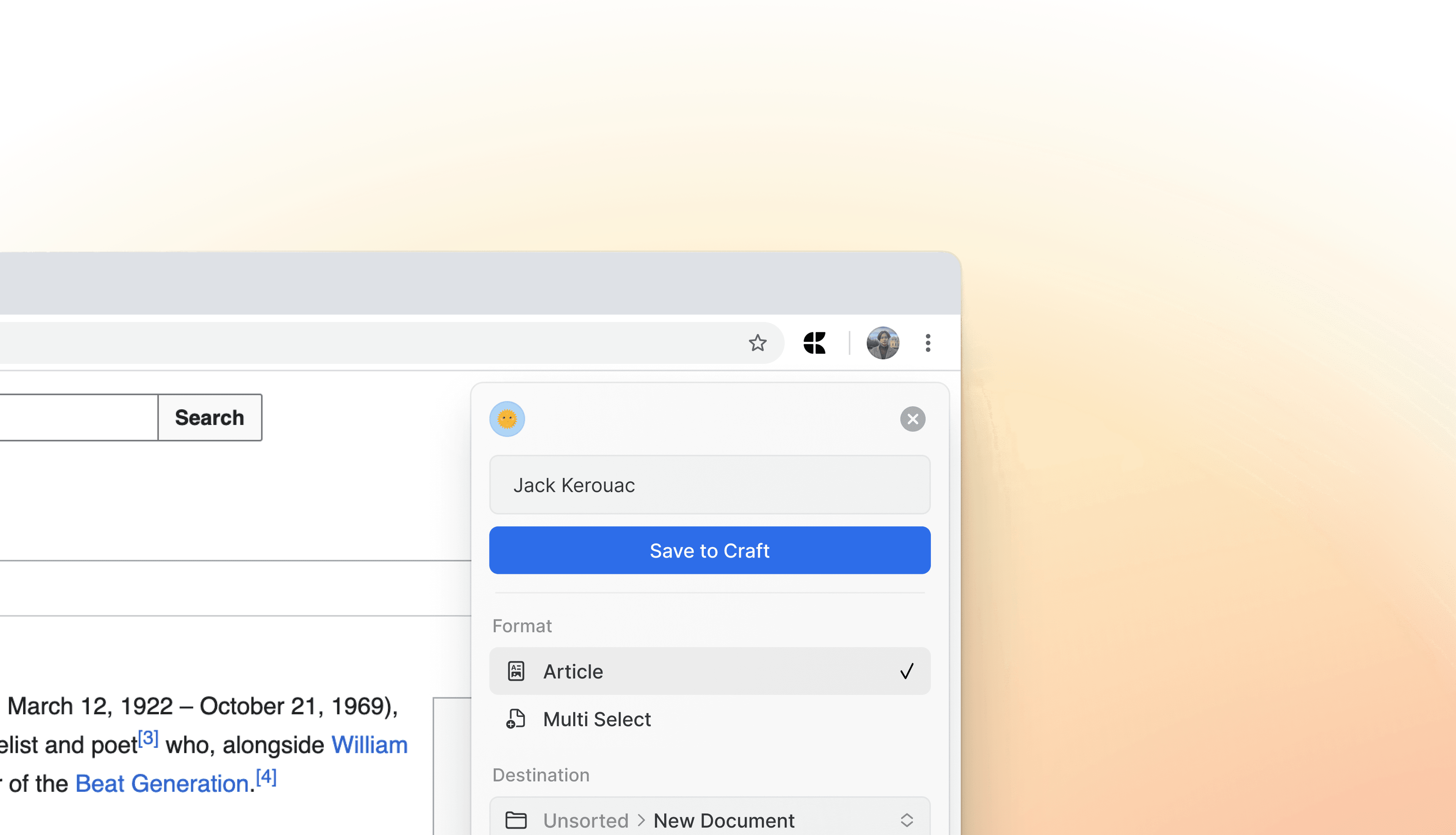 Craft Web Clipper image