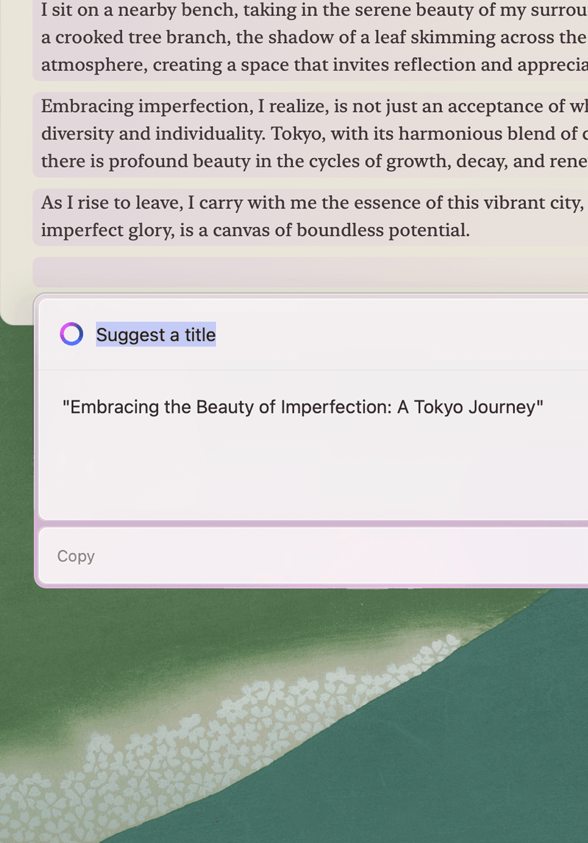 AI Writing Assistant background