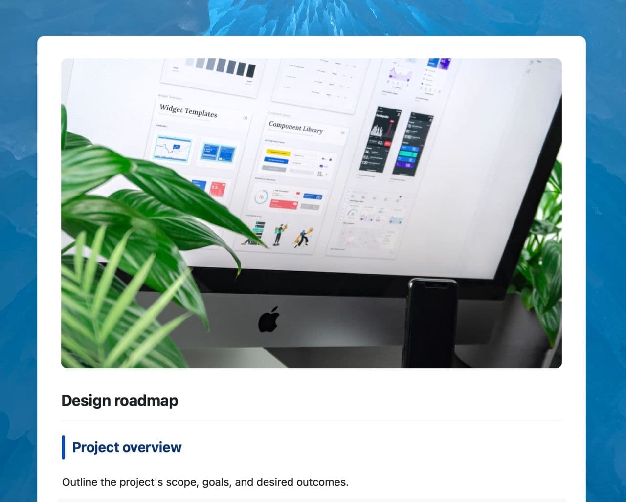 Craft Free Template: Design roadmap