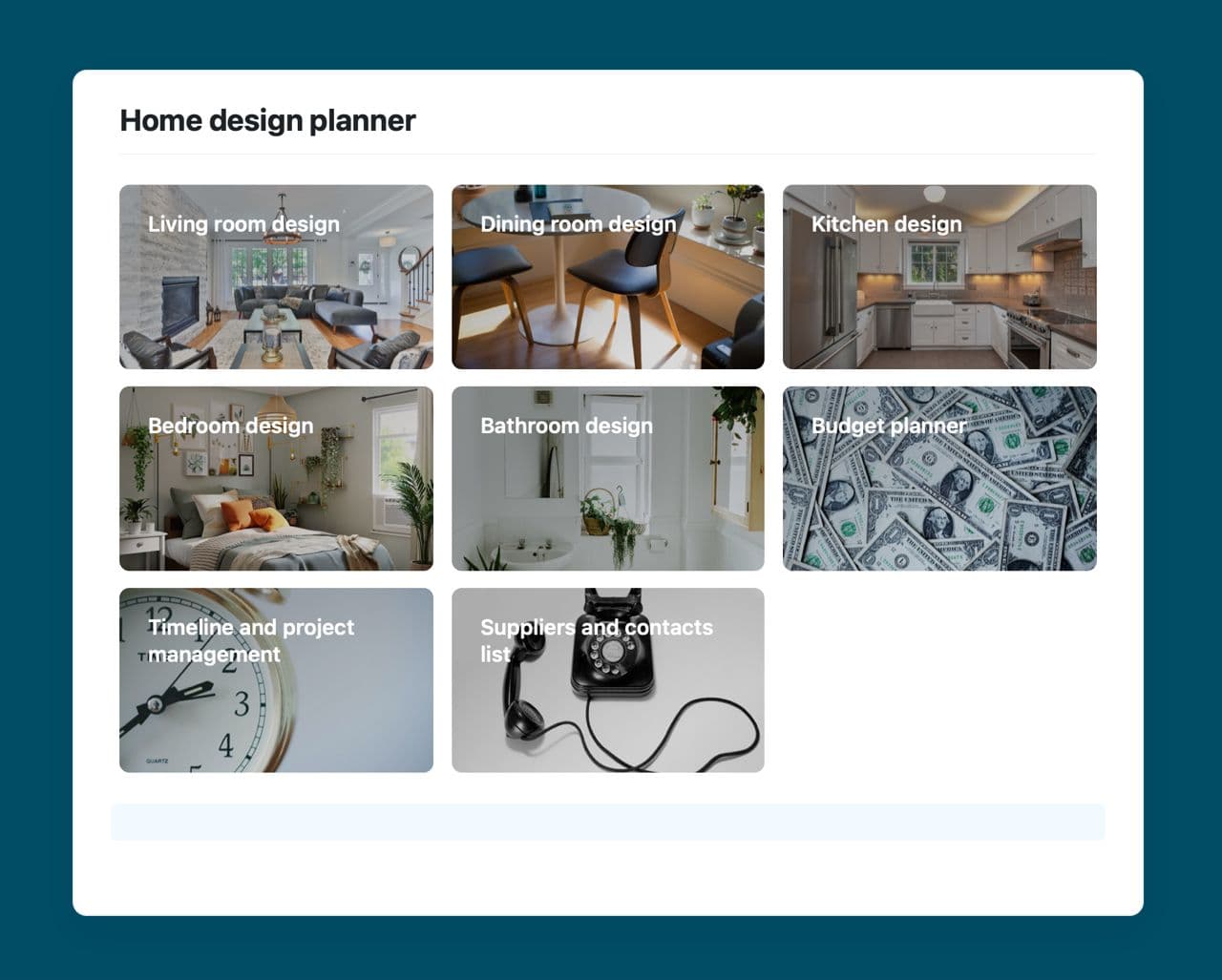 Craft Free Template: Home design planner