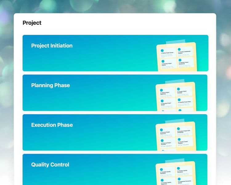 Craft Free Template: Work Breakdown Structure template