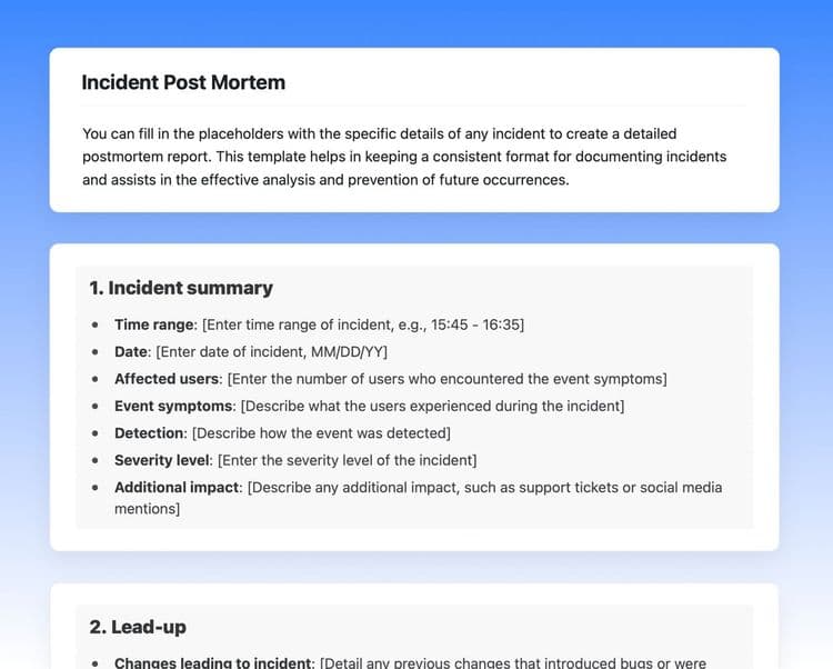 Incident post mortem in craft
