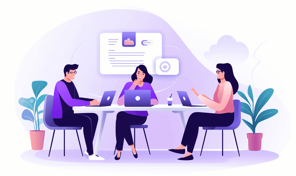 Illustration representing a DAKI retrospective meeting