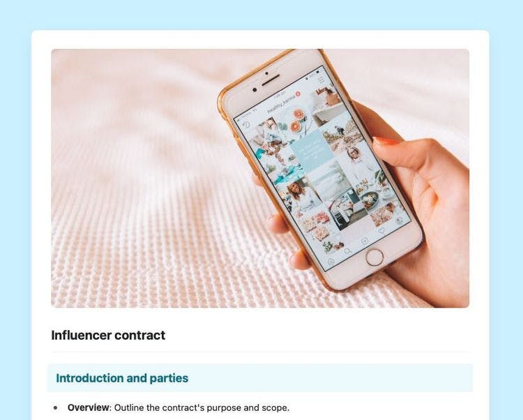 Craft Free Template: Secure your brand-influencer partnerships with our influencer contract template, ensuring clear terms and a successful collaboration.