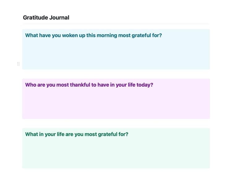 Craft Free Template: Gratitude Journal (Simple)