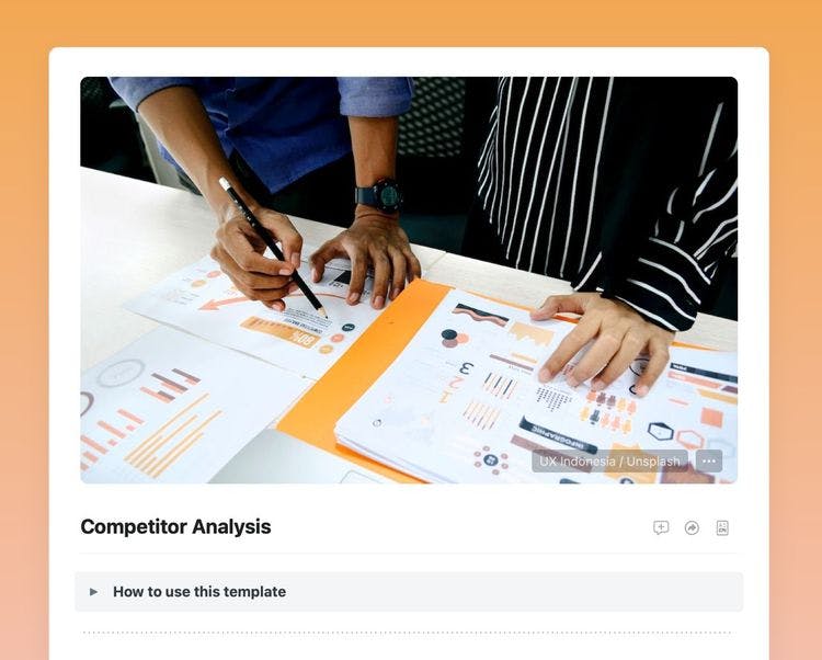 Craft Free Template: Competitor Analysis