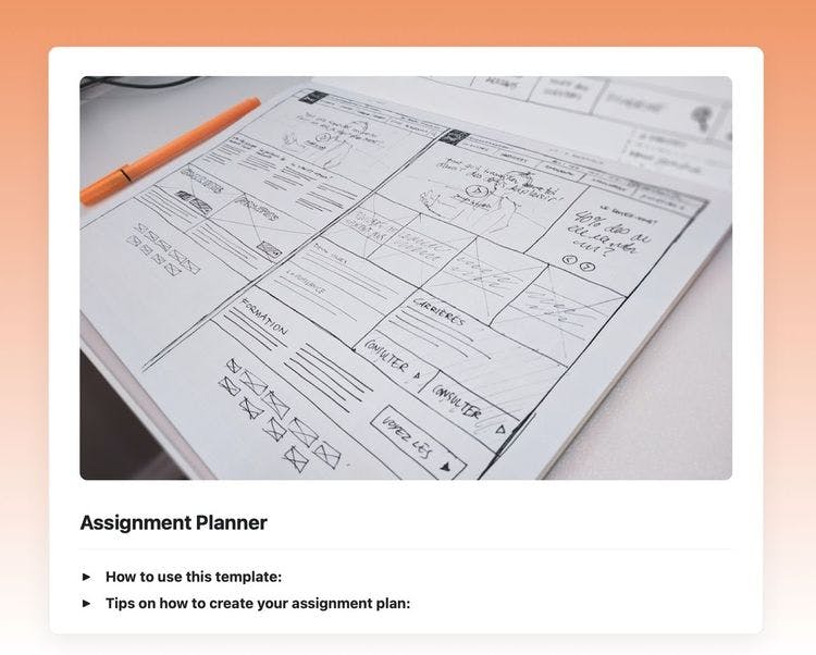 Assignment planner in craft