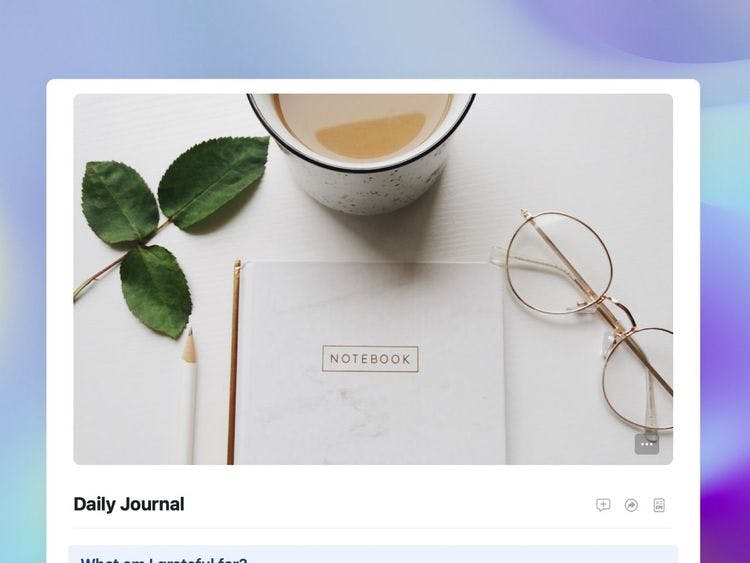Craft Free Template: Daily Journal