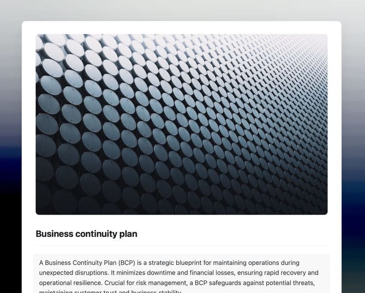 Craft Free Template: Explore our business continuity plan template to safeguard your business against unforeseen disruptions. Minimize impact, ensure rapid recovery, and maintain operational resilience.