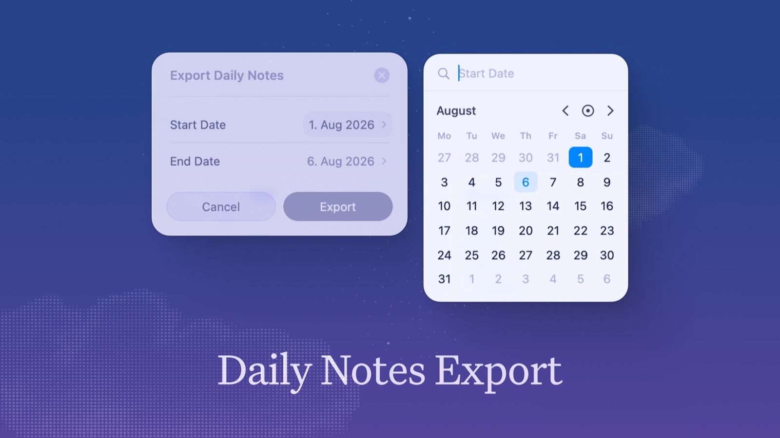 Daily Note Export