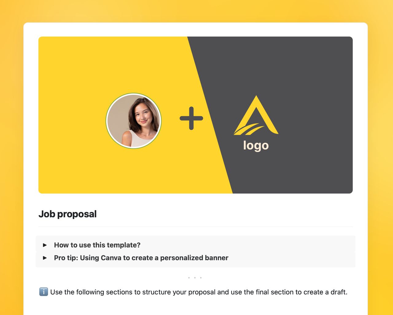 How To Make A Job Proposal Template